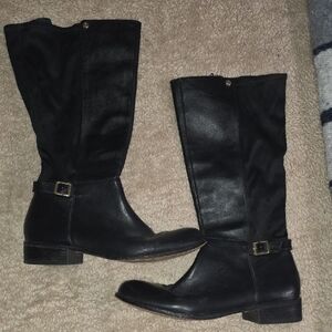 Classic Black Heeled Boots